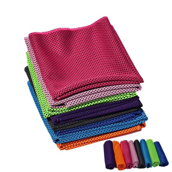 Raindrops  2 Pcs Quick Drying Towels Travel Camping Washcloth Cooling Fitness