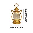 thumbnail image 3 of Christmas Lantern LED Light String Small Oil Lamp Decorative Candle Lanterns Small Western Lantern for Tabletop, Vintage Hanging Decor for Halloween Xmas, 3 of 6