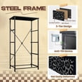 thumbnail image 5 of Kanworse 4 Drawer Fabric Dresser for Bedroom Minimalist black style leopard seamless Chests of Drawers for Closet Organizers Storage, 5 of 8