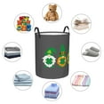 thumbnail image 6 of Fotbe Spring St Patrick’S Day Irish Gnomes Laundry Basket with Handles, Waterproof Large Laundry Hamper, Wash Bag for Corner Dorm, Rolling Laundry Basket with Handles-Medium, 6 of 8