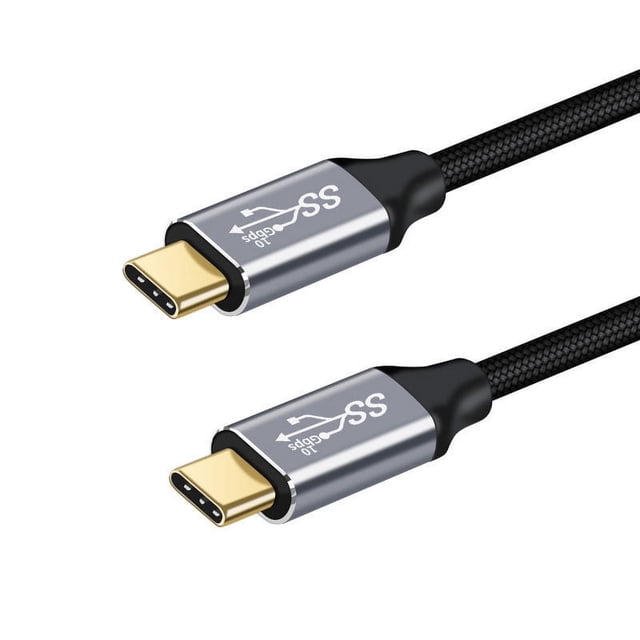 Cable de datos tipo C macho-hembra, cable de extensión de codo para base de expansión, cable de extensión con interruptor de carga rápida USB 3.1 Gen2