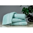 thumbnail image 4 of Ample Decor 100% Cotton Hand Towel Set of 4 Mint Green, Popcron Textured - 18 X 28 Inch, 4 of 7