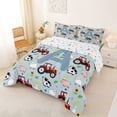 thumbnail image 2 of Catabedysis Farm Animals ABC Print A Full Size Comforter Sets For Boys,Personalized Monogrammed Gifts Bedding Comforter Set,Colorful Stars Reversible,3 Pieces,1 Comforter and 2 Pillowcases, 2 of 7