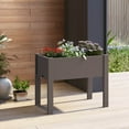 thumbnail image 5 of Costway Raised Garden Bed with Water Level Indicator Drainage Hole for Vegetables Outdoor Coffee, 5 of 10