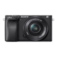 thumbnail image 4 of Sony Sony Alpha a6400 Mirrorless Digital Camera with 16-50mm Lens - Bundle with Shoulder Bag, 32GB SD Card, Cleaning Kit, Card Reader, SD Card Case, Corel PC Software Kit, 40.5mm Filter Kit, 4 of 10