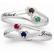 Personalized Sterling Silver Couples' Ring