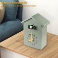 thumbnail image 4 of Cuckoo Clock Cuckoo Wall Clock, Natural Bird Voices Or Cuckoo Call, Design Clock Pendulum,Bird House, Wall Art Home Living Room Kitchen Office Decoration (Green), 4 of 6