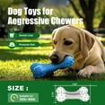 thumbnail image 4 of Dog Toys for Aggressive Chewers, Chew Toys for Medium Large Dogs, Durable Natural Rubber Toys with Bacon Flavor, Indestructible Dog Toy,Blue, 4 of 11