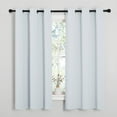 thumbnail image 4 of NICETOWN Blackout Curtains 84 inch Length Greyish White Set of 2, W42 x L84 - Grommet Thermal Bedroom Blackout Curtains, 4 of 8