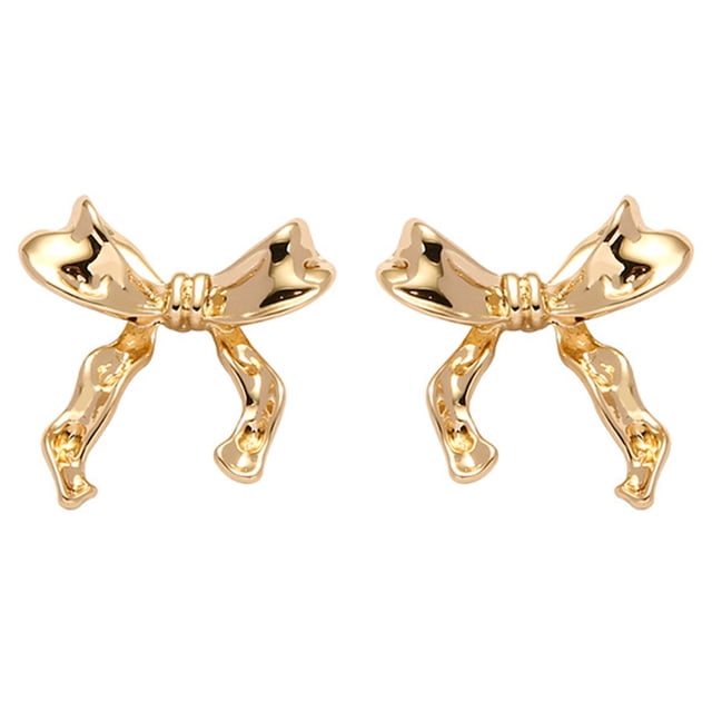 Pendientes de arco, Pendientes de arco de oro Pendientes de arco de arco, Joyas de arco para mujeres, Pendientes de arco Regalo de oro para mujeres.