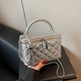 thumbnail image 3 of Bolso de mano estilo retro de moda 2025, nuevo estilo, pequeño bolso cuadrado informal con diamantes estilo Chanel, bolso de hombro de alta gama, 3 of 5