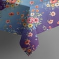 thumbnail image 5 of Pioneer Flower Floral Print Pattern Square Tablecloth, Waterproof Wipeable Spillproof Washable Table Cover for Home Kitchen Party Decor, 42"x42", 5 of 6