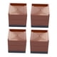 thumbnail image 1 of 4 piezas de elevadores de muebles de cama cuadrados, extensores, protectores de pies de suelo, soporte Marrón pequeño, 1 of 9