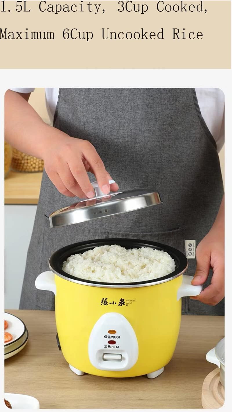 Zhangxiaoquan 3cup Rice Cooker, 1.5L, with steamer and inner pot cover, maximum rice capacity 3 cups