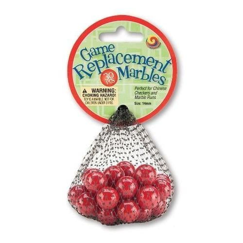 Mega Marble Game Replacement Marbles 14mm 30 Pcs Red Walmart