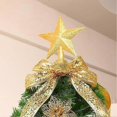 thumbnail image 4 of Christmas Tree Topper Star 20cm 3D Sticky Gold Powder Star Craft Gold Accessories Silver FivePointed Poinsettia E0k6 Tree Silver Colours 1 Pack, 4 of 5