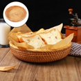 thumbnail image 4 of Thinsony Wicker Woven Round Snack Fruit Bowl Rattan Food Organizer Tray 20x3cm 1Set, 4 of 5