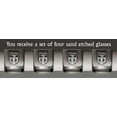 thumbnail image 2 of O'Donohue Irish Coat of Arms Tumbler Glasses - Set of 4 (Sand Etched), 2 of 2
