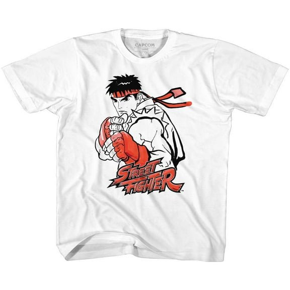 Street Fighter Ryu Red White Toddler T-Shirt