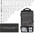thumbnail image 2 of Kit de destornilladores de precisión 115 en 1, kit de destornilladores de precisión magnéticos portátiles, herramientas de reparación de destornilladores para computadora, computadora, 2 of 7