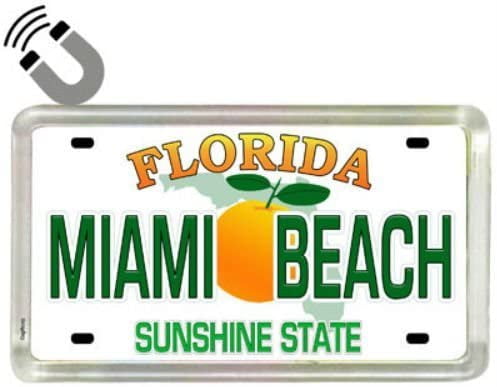 MIAMI BEACH FLORIDA Photo Flexible Fridge Magnet 2"x 3" 