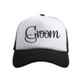 thumbnail image 1 of Gravity Threads Wedding Squad Adjustable Trucker Hat - Groom - Black/White, 1 of 2