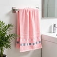 thumbnail image 4 of Hand Towels for Bathroom,Soft & Quick Drying Cleaning Towels for Gym | Absorbent Checkered Towel | Lightweight | Kitchen Wiping | Shower,Travel & Spa,Pink, 4 of 7