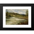 thumbnail image 2 of Thomas Fearnley 14x11 Black Modern Framed Museum Art Print Titled - The Labro Falls (1836), 2 of 5