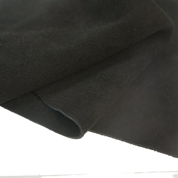 Soft Suede Leather Square for Craft Hobby DIY Gift Leather Pieces 5/6OZ in Black
