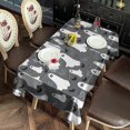 thumbnail image 2 of Ghostly Boo Halloween Pattern Rectangle Tablecloth 60"x120",Waterproof Polyester Rectangle Table Cloth, Wipeable Spillproof Polyester Tablecloth for Dining, Camping, Indoor and Outdoor, 2 of 6