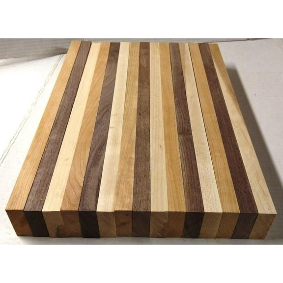 5 Walnut 5 Hard Maple 5 Cherry 3/4" x 2" x 24" Wood Boards, DIY Cutting Boards, Charcuterie Tray - Planed, Sanded, Kiln Dry, No Knots$$Art & Craft