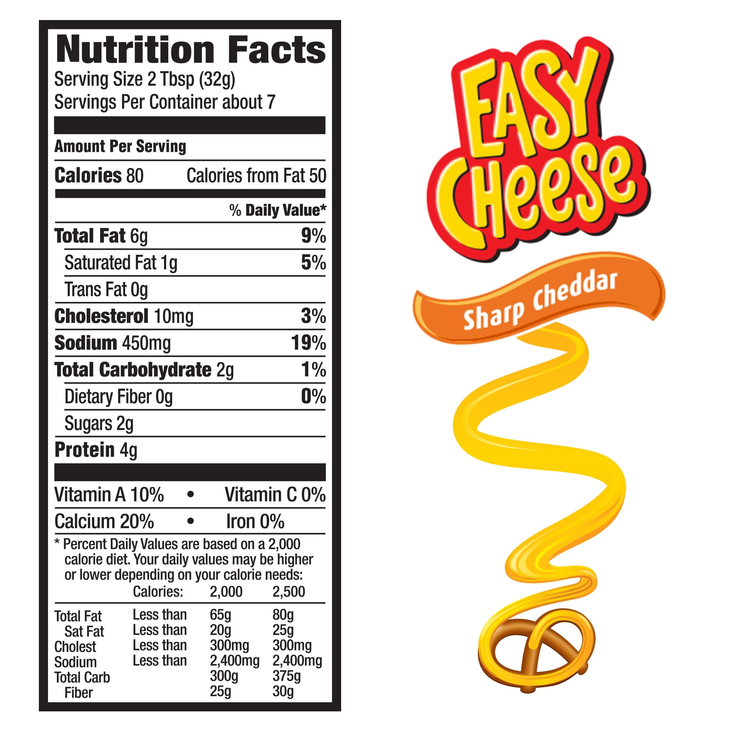 Kraft Easy Cheese, Cheddar, 8-oz, Count 1 - Cheese/Butter/Eggs