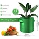 thumbnail image 2 of Paquete de 5 bolsas de cultivo, macetas de tela no tejida resistentes con asas, bolsas de cultivo para verduras, flores, plantas y frutas, verde, 2 of 4