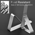 thumbnail image 4 of 12 Pack Tablecloth Clips- Picnic Table Cloth Clips- Stainless Steel Table Cloth Cover Clamps- Table Clips for Restaurant Picnics Marquees Weddings Graduation Party- Fits Up to 1.7” Thick Tables, 4 of 8