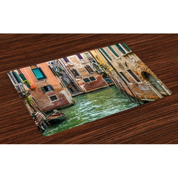 Venice Placemats Set of 4 Italian City on Water Historical Landmark