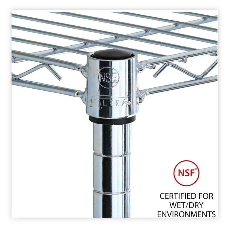 Industrial Wire Shelving Extra Wire Shelves, 48w x 24d, Silver, 2 Shelves/Carton Industrial Wire Shelving Extra Wire Shelves, 48w x 24d, Silver, 2 Shelves/Carton