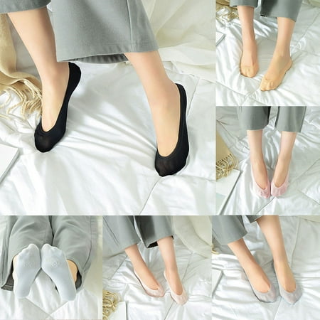 

Women Low Cut Solid Color Invisible Trainer Ballerina Footsies Soft Boat Socks