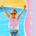 thumbnail image 4 of NEO-SPLASH Toddler Swim Vest, Neoprene Life Jacket for Kids Ages 1-3 (24.3-41.8 lbs), Pink Blue, 4 of 6