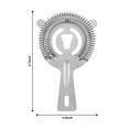 thumbnail image 3 of Runskmd Cocktail Strainer Bar Tools 2PCS Bar Strainer With High Density Spring Stainless Steel Drink Sieve Strainer Filtering Cocktail Bar Accessories For Home Bar And Bart, 3 of 8