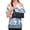 Blue, variant on Womens Post Shoulder Surgery Shirts Tear Away Adaptive Floral Print T Shirts Short Sleeve Port Rotator Cuff Recovery Soft Clothes Black 3XL