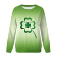 thumbnail image 4 of Pntutb Grande Taille Liquidation! Mode de la Saint-Patrick Chandail Décontracté à Manches Longues et Col Rond Imprimé pour Femmes, 4 of 4