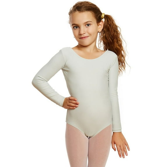 Leveret Girls Leotard Basic Long Sleeve Ballet Dance Leotard Kids & Toddler Shirt (2-14 Years) Variety of Colors