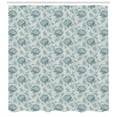 thumbnail image 3 of Ambesonne Floral Shower Curtain, Vintage Romantic Plants, 69"Wx84"L, Pale Blue Grey, 3 of 3