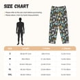 thumbnail image 4 of Lsque Moose Squirrel owls tree Print Women's Pajama Pants, Lounge Pant - Comfortable Home Wear,Elastic Waistband, Stylish Design-Large, 4 of 9