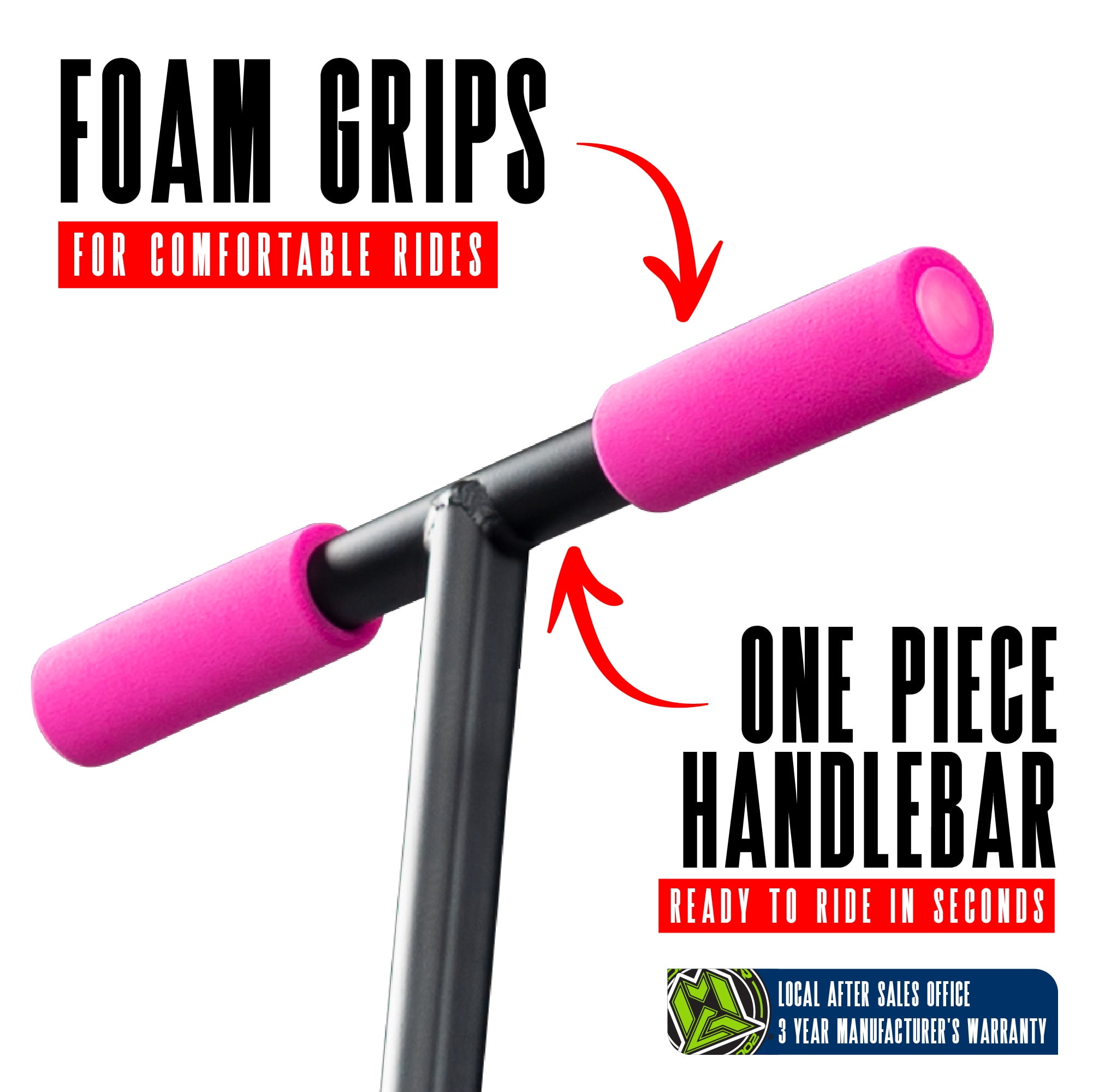 Folding Kick Scooter for Kids Ages 5–10 – Carve 100 – Lightweight Steel Frame, Adjustable Handlebar, Smooth 100 mm Wheels – Teal – Madd Gear, 3 Years & Up Folding Scooter