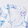 thumbnail image 5 of Einccm Girls 2-Piece Pajama Set, Long Sleeve Top and Short Pants with Button-Down Collar and Cute Print, Soft Polyester Comfort Fit for Casual Daily Wear, Ages 4-7 Years, 5 of 9
