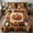 StyleC, variant on Halloween Pumpkin Quilted Bedspread Set 3-Piece Printed Bedding, Soft Fabric Adds Cozy Seasonal Style And Coordinated Comfort, Halloween Coverlet with 2 Pillow Shams StyleH (Cal King SIZE )