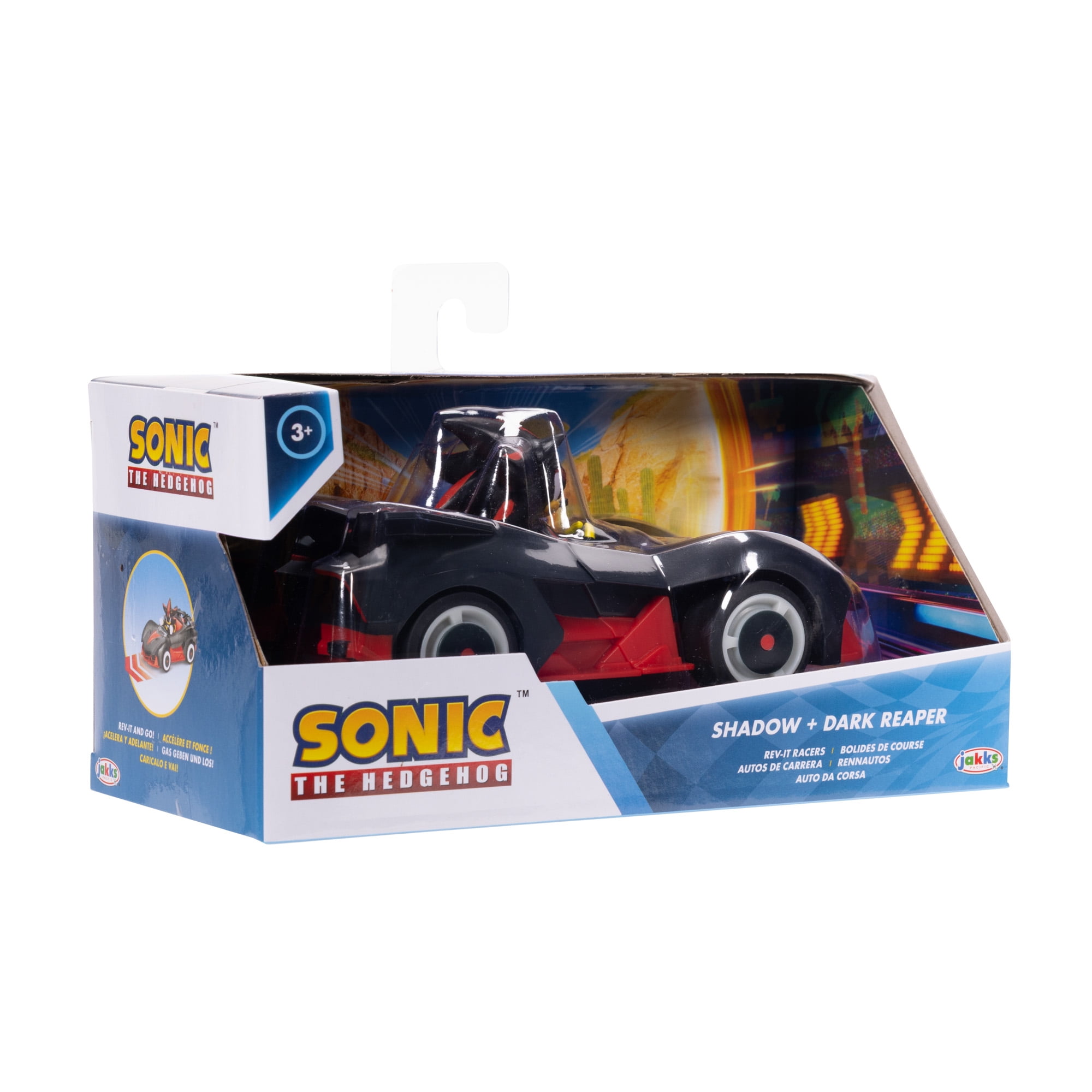 Sonic The Hedgehog Shadow Dark Reaper Rev-it Racer Toy Car for