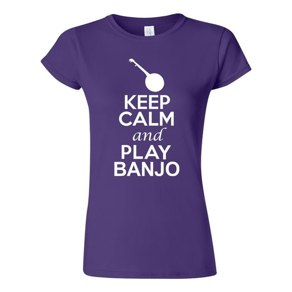 Junior Keep Calm And Play Banjo Music Lover Musician DT T-Shirt Tee
