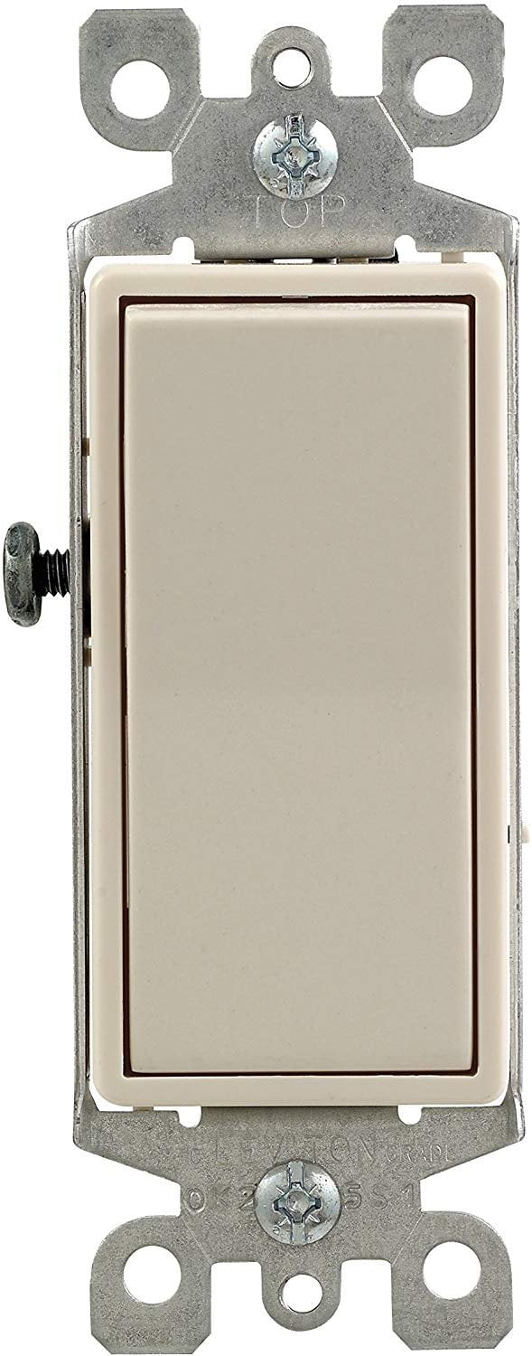 Leviton 5603 2TM 15 Amp 120 277V Decora Rocker 3 Way AC Quiet Switch
